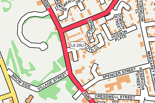 L6 2WJ map - OS OpenMap – Local (Ordnance Survey) L6 2WJ map - OS OpenMap – Local (Ordnance Survey)