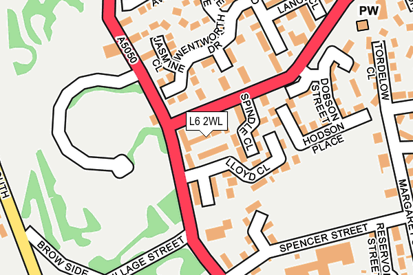 L6 2WL map - OS OpenMap – Local (Ordnance Survey) L6 2WL map - OS OpenMap – Local (Ordnance Survey)