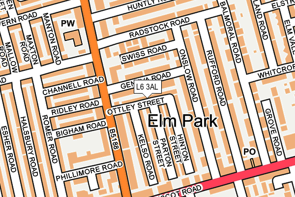 L6 3AL map - OS OpenMap – Local (Ordnance Survey) L6 3AL map - OS OpenMap – Local (Ordnance Survey)