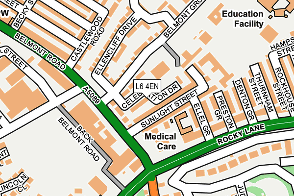 L6 4EN map - OS OpenMap – Local (Ordnance Survey) L6 4EN map - OS OpenMap – Local (Ordnance Survey)