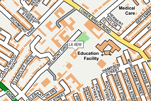 L6 4EW map - OS OpenMap – Local (Ordnance Survey) L6 4EW map - OS OpenMap – Local (Ordnance Survey)