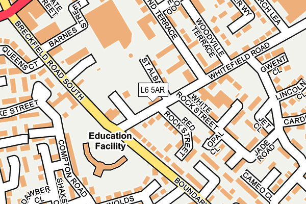 L6 5AR map - OS OpenMap – Local (Ordnance Survey) L6 5AR map - OS OpenMap – Local (Ordnance Survey)
