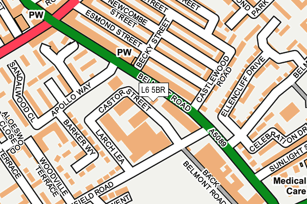 L6 5BR map - OS OpenMap – Local (Ordnance Survey) L6 5BR map - OS OpenMap – Local (Ordnance Survey)
