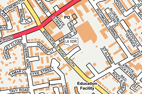 L6 5DR map - OS OpenMap – Local (Ordnance Survey) L6 5DR map - OS OpenMap – Local (Ordnance Survey)