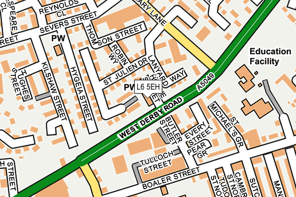 L6 5EH map - OS OpenMap – Local (Ordnance Survey) L6 5EH map - OS OpenMap – Local (Ordnance Survey)