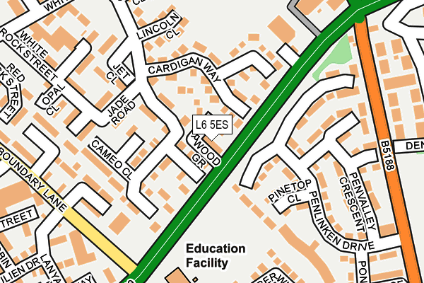 L6 5ES map - OS OpenMap – Local (Ordnance Survey) L6 5ES map - OS OpenMap – Local (Ordnance Survey)