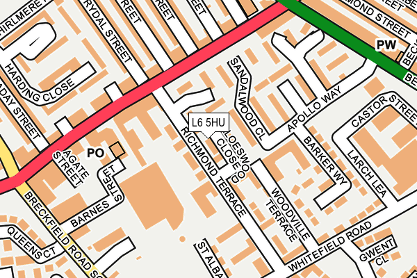 L6 5HU map - OS OpenMap – Local (Ordnance Survey) L6 5HU map - OS OpenMap – Local (Ordnance Survey)