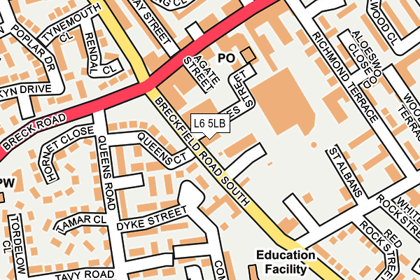 L6 5LB map - OS OpenMap – Local (Ordnance Survey) L6 5LB map - OS OpenMap – Local (Ordnance Survey)