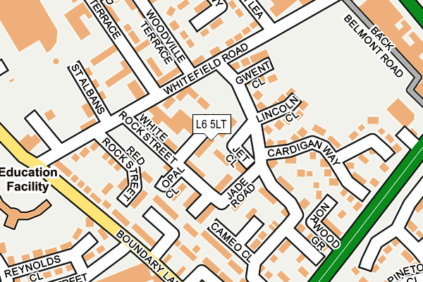 L6 5LT map - OS OpenMap – Local (Ordnance Survey) L6 5LT map - OS OpenMap – Local (Ordnance Survey)
