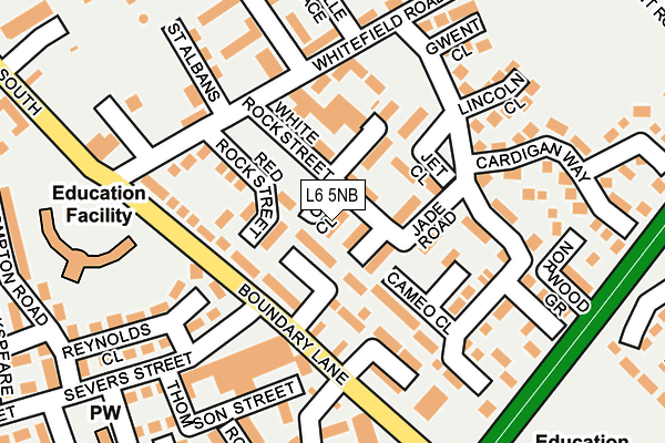 L6 5NB map - OS OpenMap – Local (Ordnance Survey) L6 5NB map - OS OpenMap – Local (Ordnance Survey)