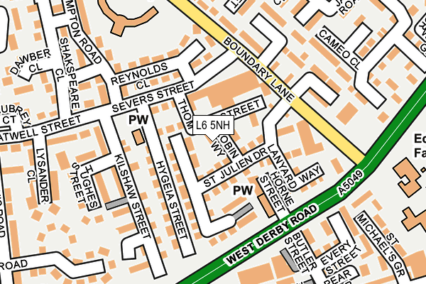 L6 5NH map - OS OpenMap – Local (Ordnance Survey) L6 5NH map - OS OpenMap – Local (Ordnance Survey)