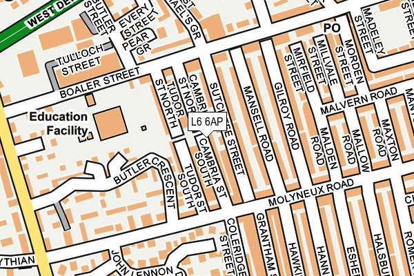 L6 6AP map - OS OpenMap – Local (Ordnance Survey) L6 6AP map - OS OpenMap – Local (Ordnance Survey)