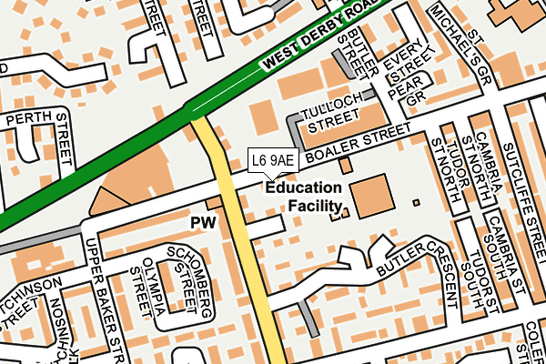 L6 9AE map - OS OpenMap – Local (Ordnance Survey) L6 9AE map - OS OpenMap – Local (Ordnance Survey)