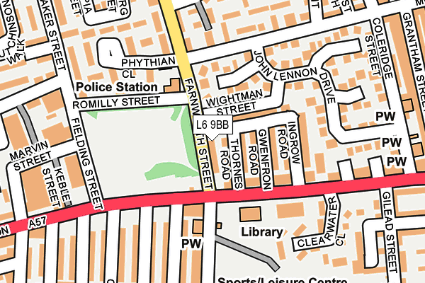 L6 9BB map - OS OpenMap – Local (Ordnance Survey) L6 9BB map - OS OpenMap – Local (Ordnance Survey)