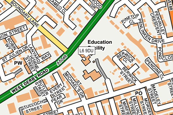 L6 9DU map - OS OpenMap – Local (Ordnance Survey) L6 9DU map - OS OpenMap – Local (Ordnance Survey)