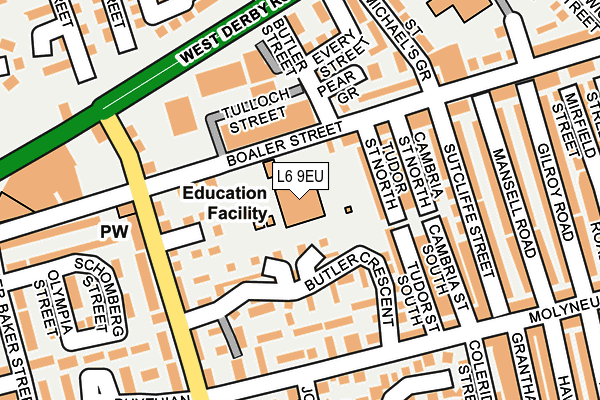 L6 9EU map - OS OpenMap – Local (Ordnance Survey) L6 9EU map - OS OpenMap – Local (Ordnance Survey)