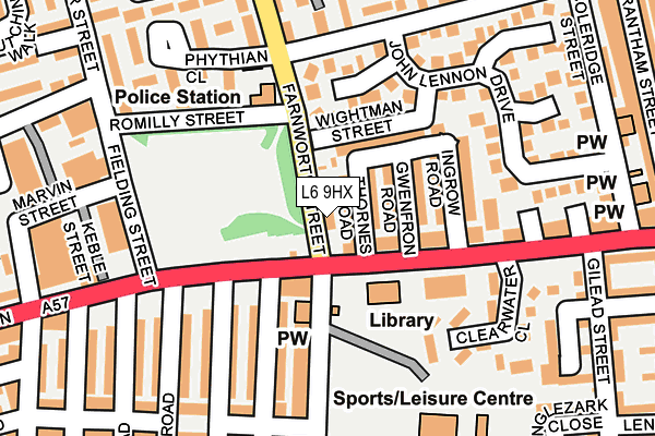 L6 9HX map - OS OpenMap – Local (Ordnance Survey) L6 9HX map - OS OpenMap – Local (Ordnance Survey)