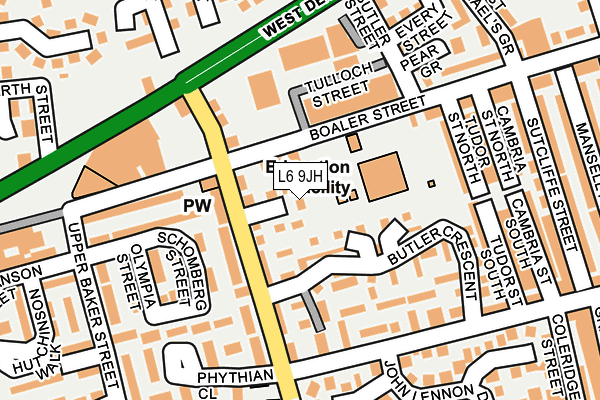 L6 9JH map - OS OpenMap – Local (Ordnance Survey) L6 9JH map - OS OpenMap – Local (Ordnance Survey)