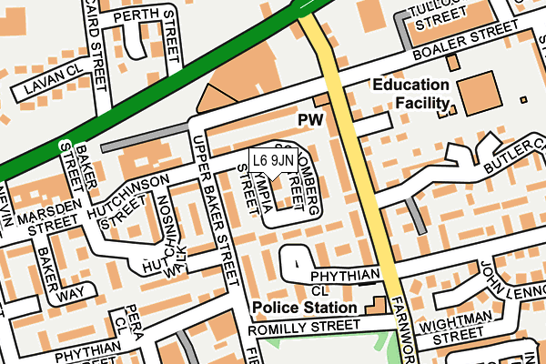 L6 9JN map - OS OpenMap – Local (Ordnance Survey) L6 9JN map - OS OpenMap – Local (Ordnance Survey)