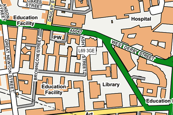 L69 3GE map - OS OpenMap – Local (Ordnance Survey) L69 3GE map - OS OpenMap – Local (Ordnance Survey)