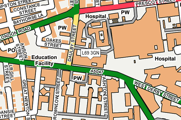 L69 3GN map - OS OpenMap – Local (Ordnance Survey) L69 3GN map - OS OpenMap – Local (Ordnance Survey)