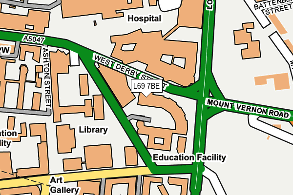 L69 7BE map - OS OpenMap – Local (Ordnance Survey) L69 7BE map - OS OpenMap – Local (Ordnance Survey)