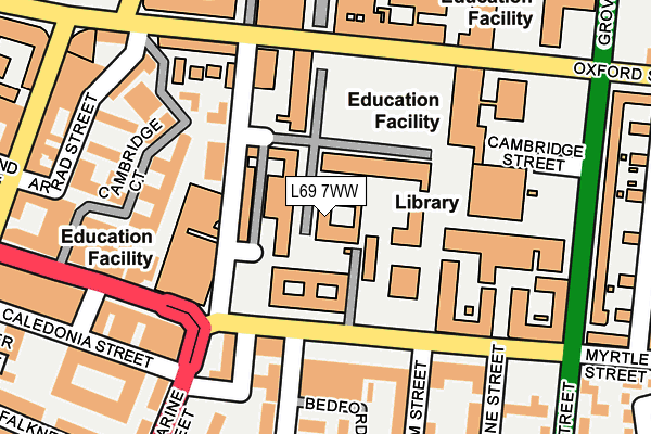L69 7WW map - OS OpenMap – Local (Ordnance Survey) L69 7WW map - OS OpenMap – Local (Ordnance Survey)