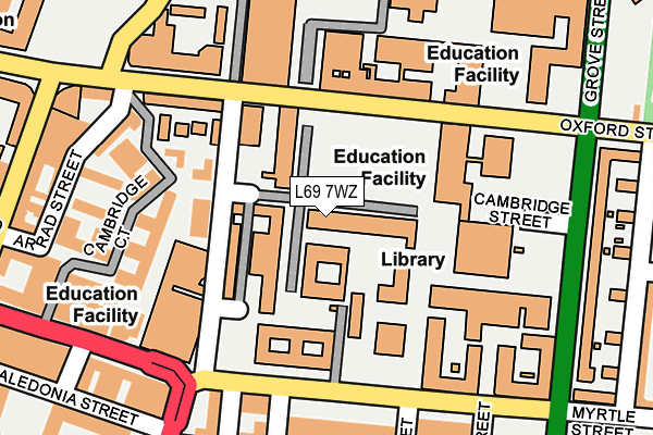 L69 7WZ map - OS OpenMap – Local (Ordnance Survey) L69 7WZ map - OS OpenMap – Local (Ordnance Survey)