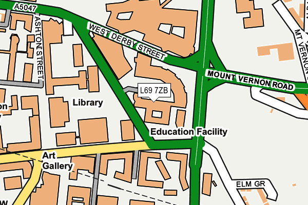 L69 7ZB map - OS OpenMap – Local (Ordnance Survey) L69 7ZB map - OS OpenMap – Local (Ordnance Survey)