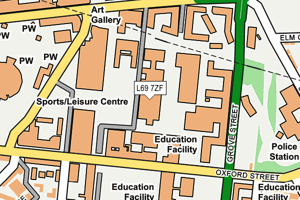 L69 7ZF map - OS OpenMap – Local (Ordnance Survey) L69 7ZF map - OS OpenMap – Local (Ordnance Survey)