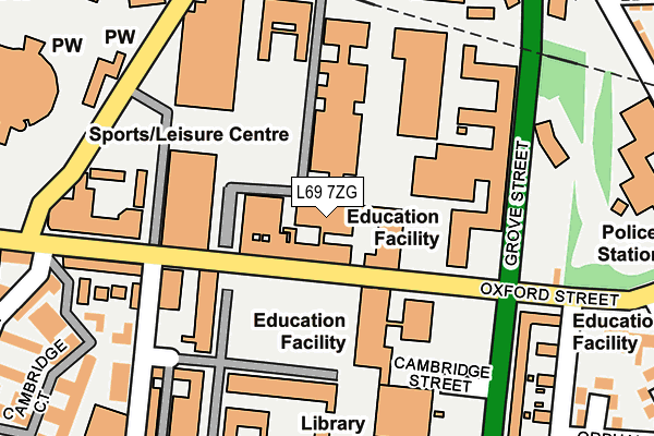L69 7ZG map - OS OpenMap – Local (Ordnance Survey) L69 7ZG map - OS OpenMap – Local (Ordnance Survey)