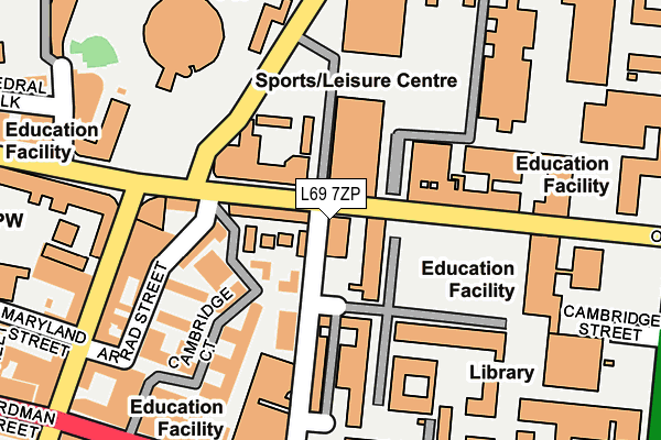 L69 7ZP map - OS OpenMap – Local (Ordnance Survey) L69 7ZP map - OS OpenMap – Local (Ordnance Survey)
