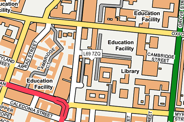 L69 7ZQ map - OS OpenMap – Local (Ordnance Survey) L69 7ZQ map - OS OpenMap – Local (Ordnance Survey)