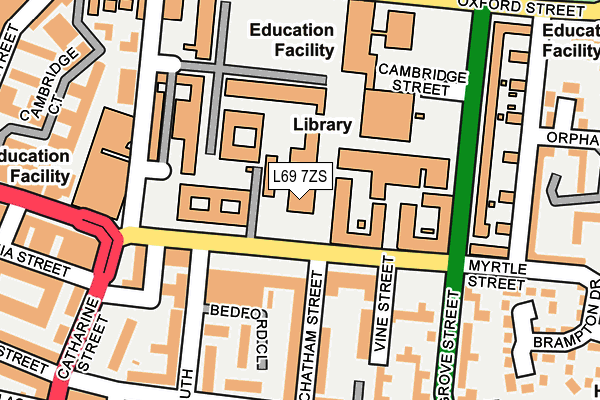 L69 7ZS map - OS OpenMap – Local (Ordnance Survey) L69 7ZS map - OS OpenMap – Local (Ordnance Survey)