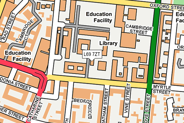 L69 7ZT map - OS OpenMap – Local (Ordnance Survey) L69 7ZT map - OS OpenMap – Local (Ordnance Survey)