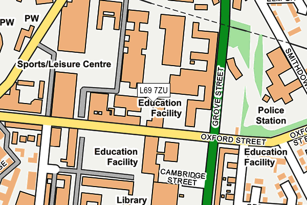 L69 7ZU map - OS OpenMap – Local (Ordnance Survey) L69 7ZU map - OS OpenMap – Local (Ordnance Survey)