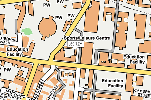 L69 7ZY map - OS OpenMap – Local (Ordnance Survey) L69 7ZY map - OS OpenMap – Local (Ordnance Survey)