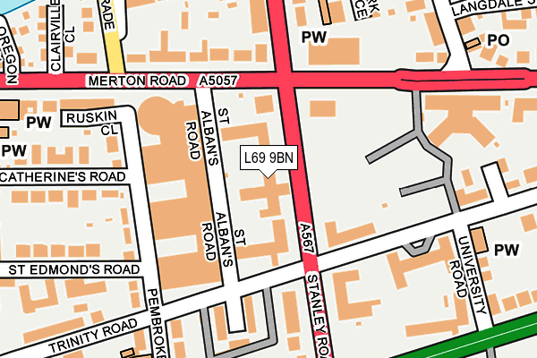 L69 9BN map - OS OpenMap – Local (Ordnance Survey) L69 9BN map - OS OpenMap – Local (Ordnance Survey)
