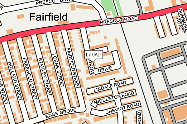 L7 0AD map - OS OpenMap – Local (Ordnance Survey) L7 0AD map - OS OpenMap – Local (Ordnance Survey)