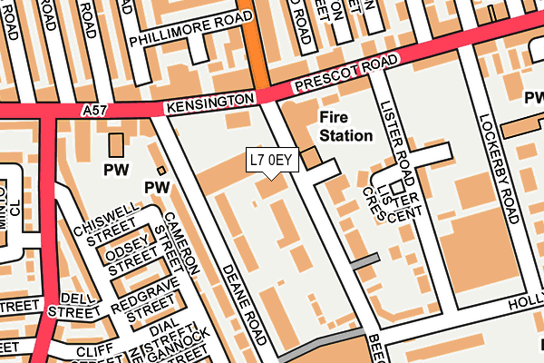L7 0EY map - OS OpenMap – Local (Ordnance Survey) L7 0EY map - OS OpenMap – Local (Ordnance Survey)