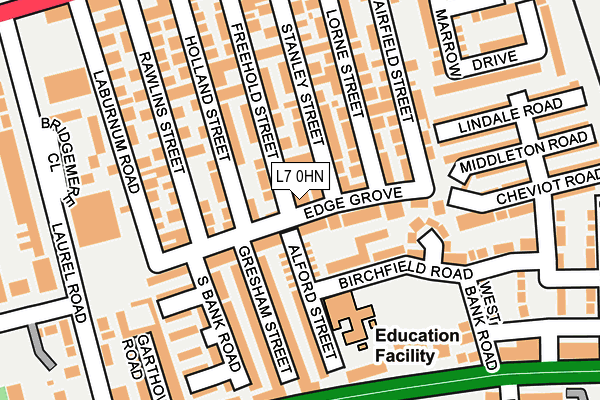 L7 0HN map - OS OpenMap – Local (Ordnance Survey)