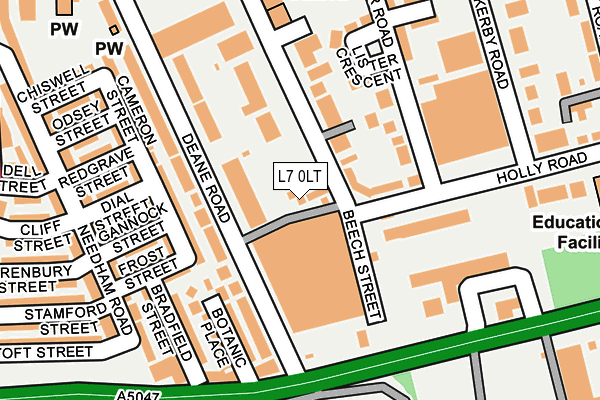 L7 0LT map - OS OpenMap – Local (Ordnance Survey) L7 0LT map - OS OpenMap – Local (Ordnance Survey)