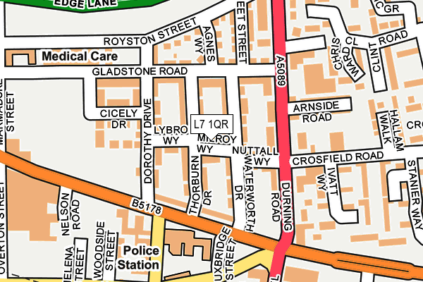 L7 1QR map - OS OpenMap – Local (Ordnance Survey) L7 1QR map - OS OpenMap – Local (Ordnance Survey)
