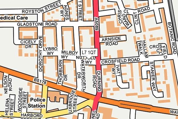L7 1QT map - OS OpenMap – Local (Ordnance Survey) L7 1QT map - OS OpenMap – Local (Ordnance Survey)