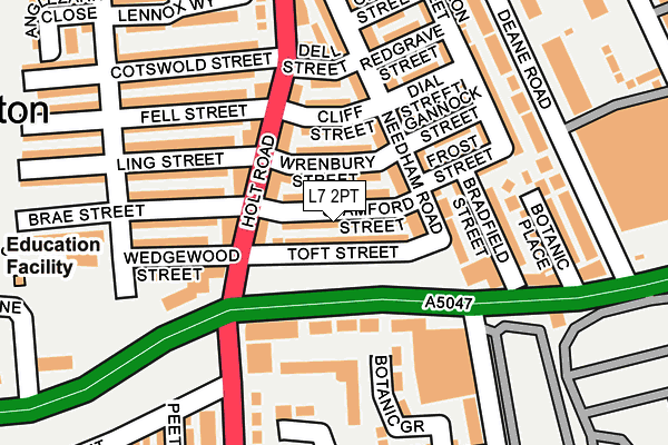 L7 2PT map - OS OpenMap – Local (Ordnance Survey) L7 2PT map - OS OpenMap – Local (Ordnance Survey)