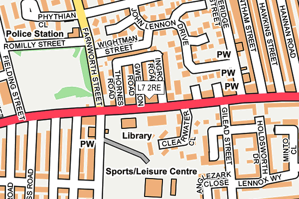 L7 2RE map - OS OpenMap – Local (Ordnance Survey) L7 2RE map - OS OpenMap – Local (Ordnance Survey)