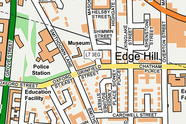 L7 3EG map - OS OpenMap – Local (Ordnance Survey) L7 3EG map - OS OpenMap – Local (Ordnance Survey)