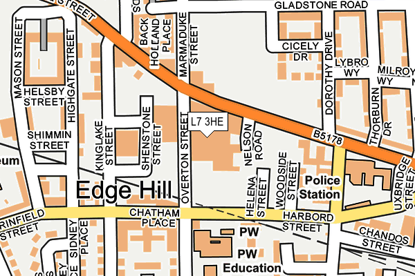 L7 3HE map - OS OpenMap – Local (Ordnance Survey) L7 3HE map - OS OpenMap – Local (Ordnance Survey)