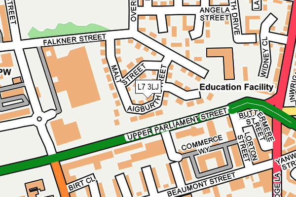 L7 3LJ map - OS OpenMap – Local (Ordnance Survey) L7 3LJ map - OS OpenMap – Local (Ordnance Survey)