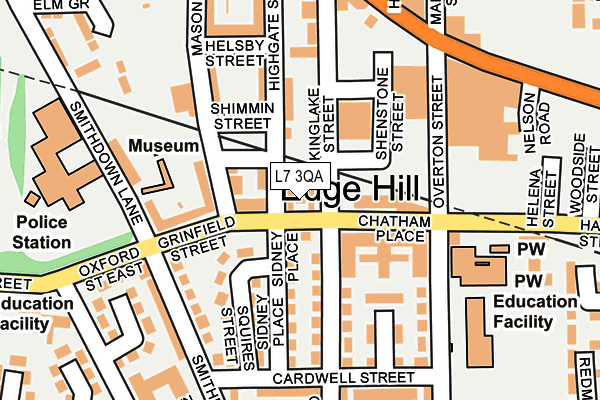 L7 3QA map - OS OpenMap – Local (Ordnance Survey) L7 3QA map - OS OpenMap – Local (Ordnance Survey)